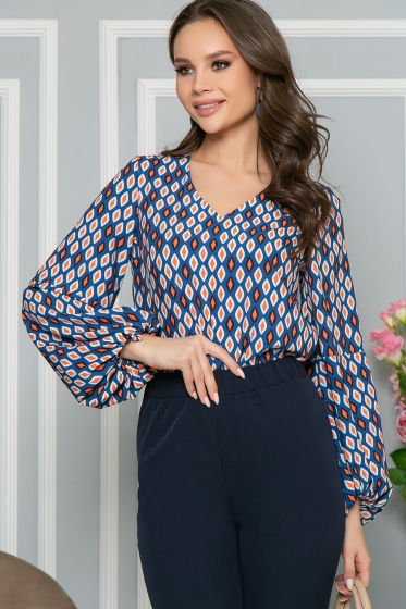 Блуза "Престиж" (блю) Б5015