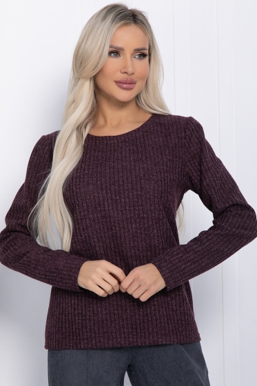 Лонгслив Маиза (пыльно-фиолетовый) Б12257-4