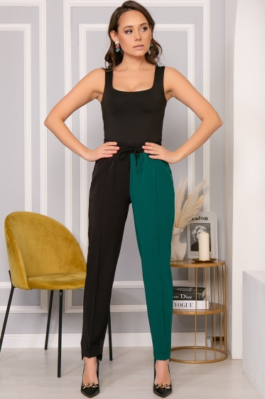 Брюки "Стиль" (блэк/грин) Б5073