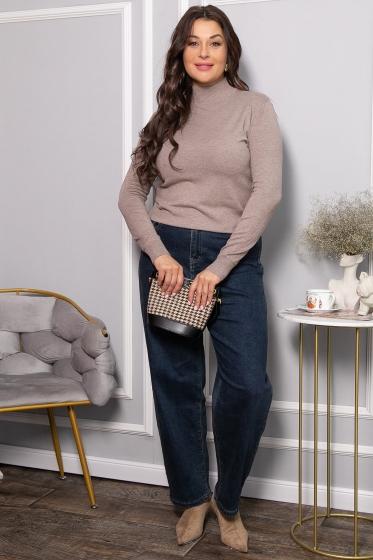 Водолазка Осенняя история (темно-бежевая) Б14569-20М