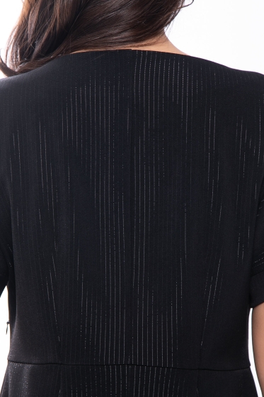 Платье "Неотразимая" ( блэк / серебро) П7492