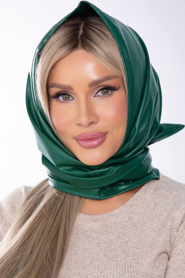 Косынка из экокожи (грин) КЭ6