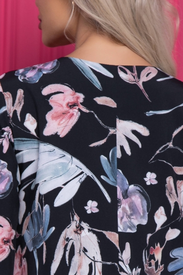 Платье "Надежда" (акварель блэк) НЬЮ П7063