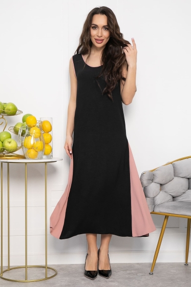 Сарафан Новый сезон (черно-розовый) П13630-10М