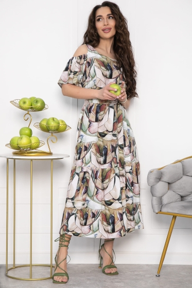 Платье Марианна (бежевое) П13594-5М