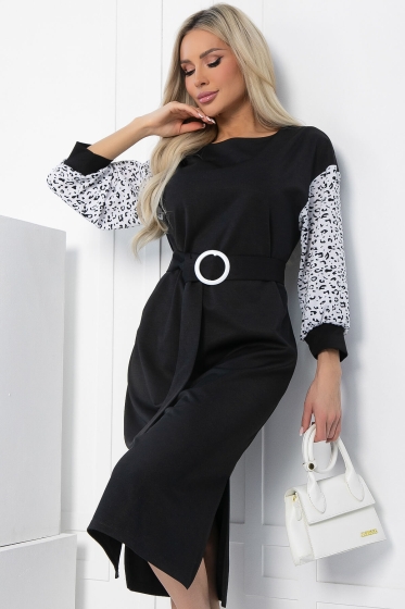 Платье Мисс Элегантность НЬЮ (черно-белое) П12764-18