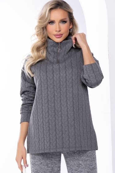 Джемпер "Игра по твоим правилам" (грей) Б8178