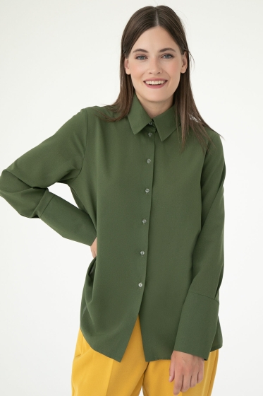 Блуза "Вернисаж" НЬЮ (хаки) Б7135