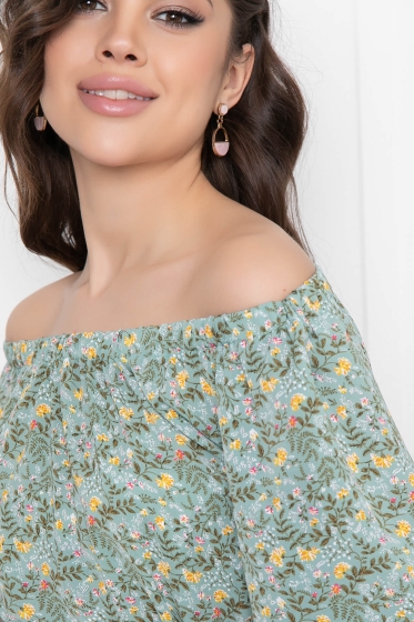 Блуза "Аксинья" (олива) Б5947