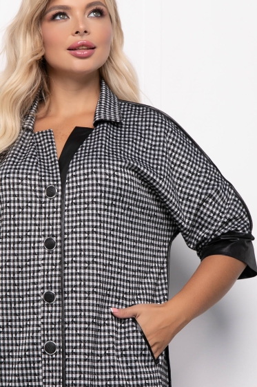 Платье "Маринетта" (гусиная лапка) П7122