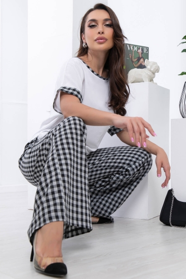 Костюм "Барселона" (клетка блэк) К7065