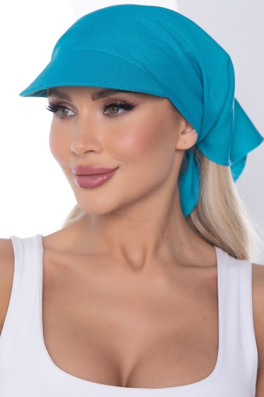 Косынка с козырьком (синий) КК61