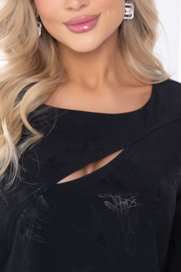 Платье "Показ мод" (обсидиан) П8191