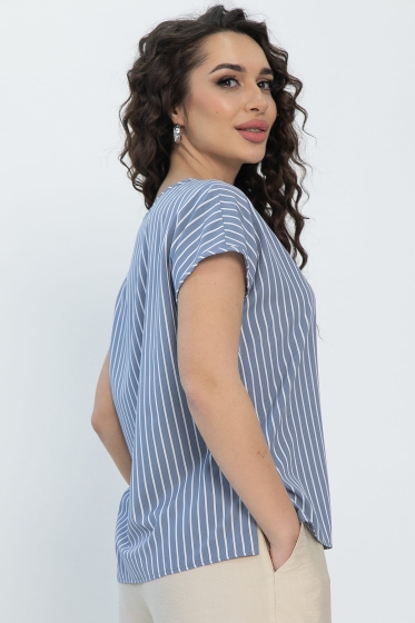 Блуза Покоряя сердца (джинс) Б13540-1М