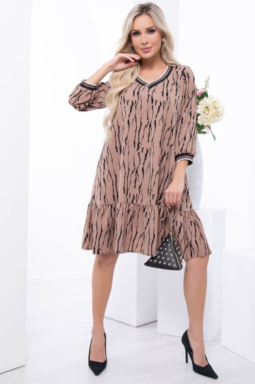 Платье "Анабель" (карамель) П7110