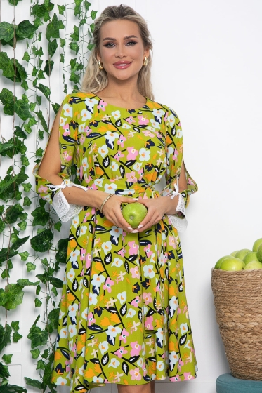 Платье Яна (зеленое) П13639-33М