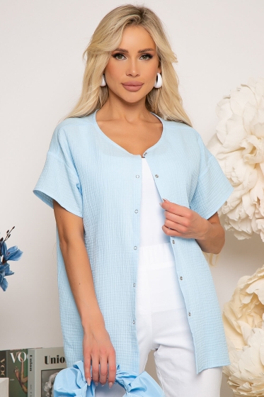 Блуза "Ферентина" (голубая) Б3854