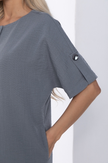 Платье Кайла люкс (серое) П10101