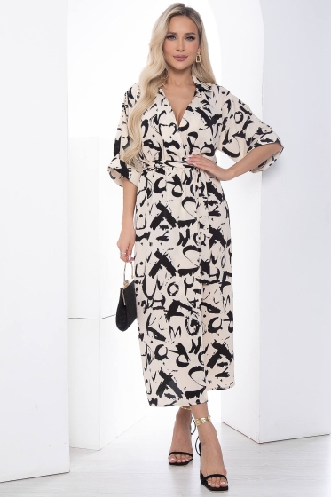 Платье "Алария" (беж) П9082