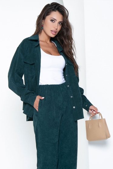 Рубашка "На пульсе моды" (изумруд) Б2671