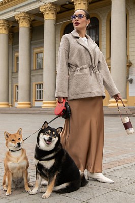 Пальто-пиджак (бежевый) Б14132-7М