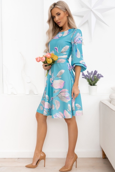 Платье Изабелла (бирюзовое) П13789-45М