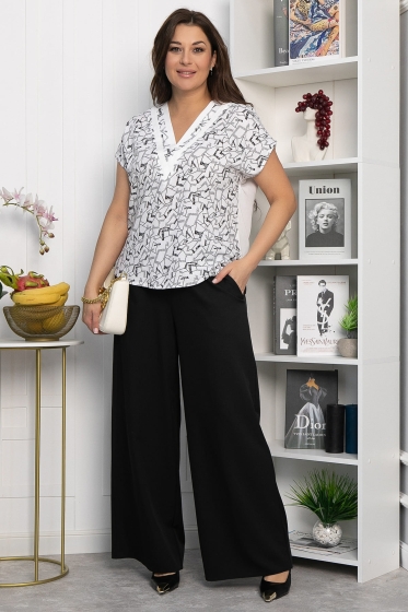 Блуза Стильный образ (белая) Б13794-3М