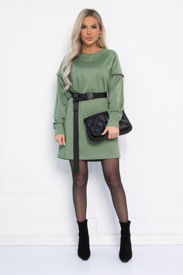 Платье Стелла (оливковое) П12706-5