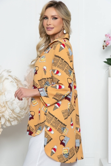 Рубашка "Классика времени" (персик) Б5321