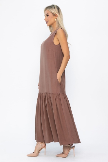 Платье Городской романс (кофе с молоком) П13900-21М