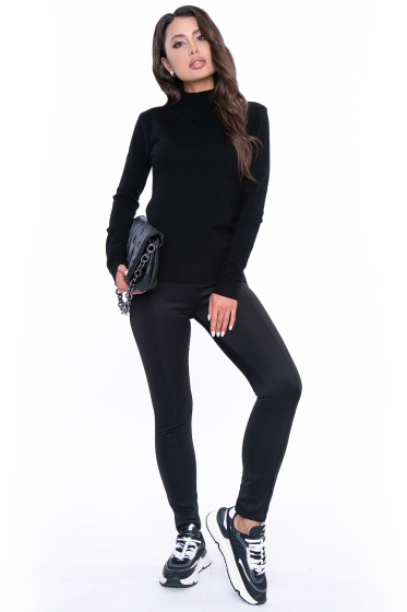 Водолазка "Осенняя история" (черная) Б2776