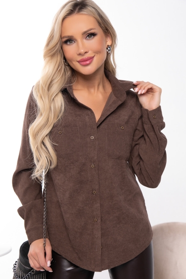 Рубашка "Брина" (брауни) Б4269