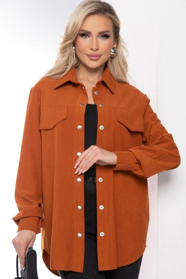 Рубашка "Дыхание весны" (оранжевая) Б8517