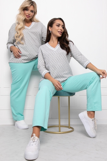 Костюм "Линдси" (грей/ментол) К5474