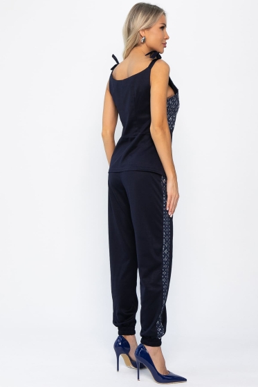 Костюм с пайетками Мэджик (синий) К14348-10М