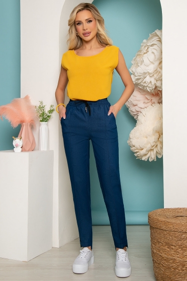 Блуза "Люсьена" (горчица) Б3622