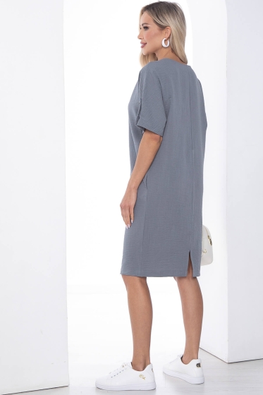 Платье Кайла люкс (серое) П10101