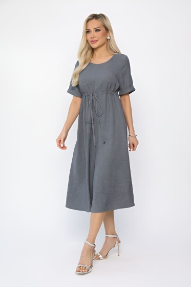 Платье Майя (серое) П13672-3М