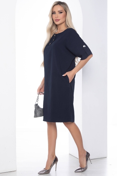 Платье Кайла люкс (синее) П10102