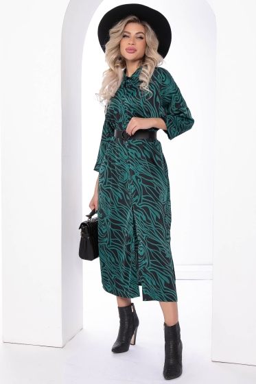 Платье "Сьюзан" (абстракция/грин) НЬЮ П8035