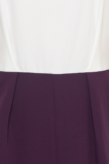 Платье "Неотразимая" (слива / вайт) П4108