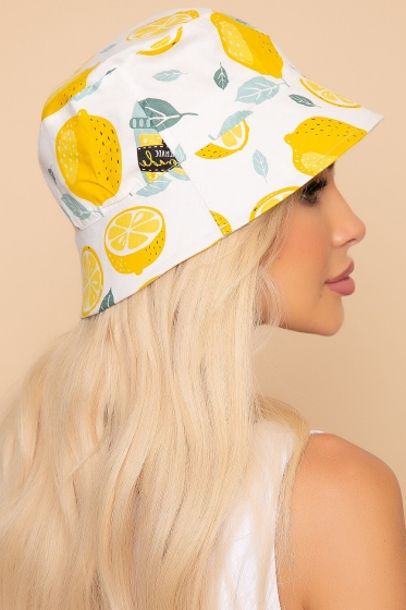 Панама (лимончики, белая) ПН5