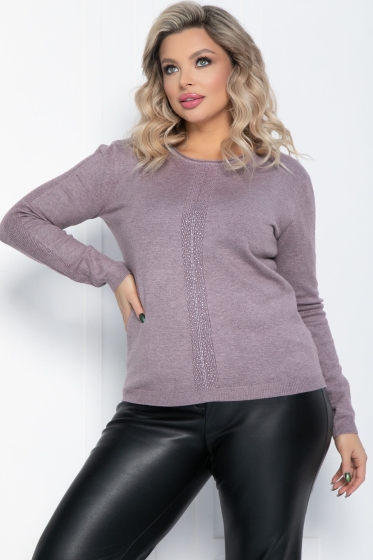 Джемпер Зимний вечер (пыльно-фиолетовый) Б12412-20