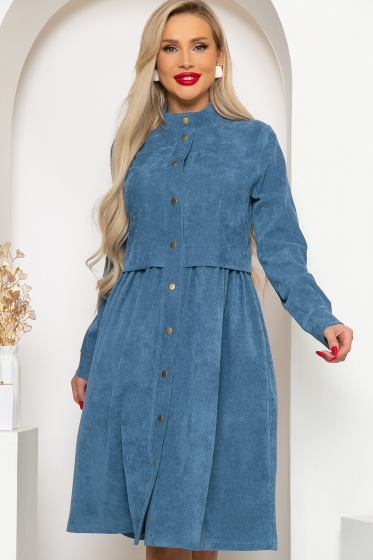 Платье "Муза" П7216 (джинс)