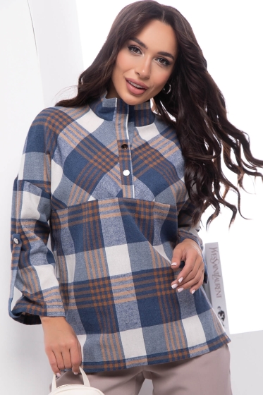 Рубашка "Капитолина" (джинс) Б7518