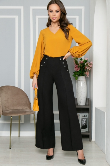 Брюки "Палаццо" (блэк) Б5116