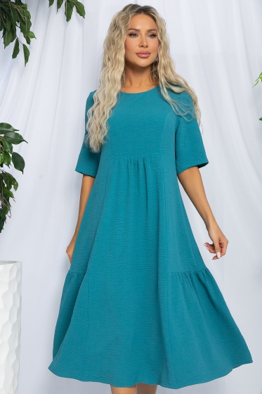 Платье Воздушный поцелуй (морская волна) П13092-18М