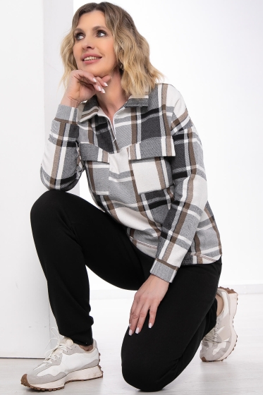 Костюм "Мой выход" (беж/черный) К8412