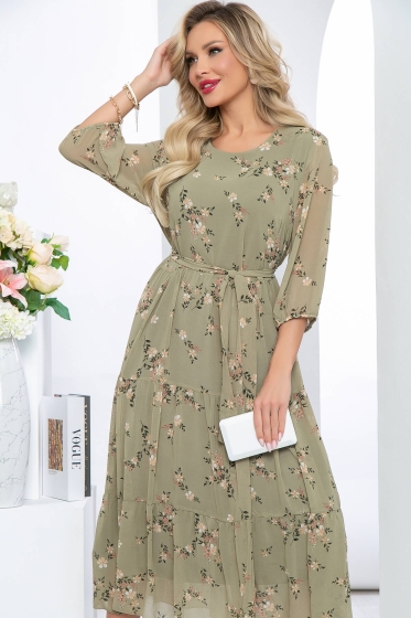 Платье "Виталина" (олива) П5454