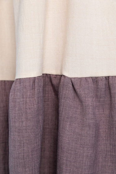 Платье Лаки (бежево-фиолетовое) П12824-12М